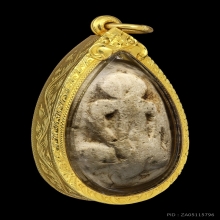 พระปิดตาผงกระดูกผี วัดโพธิ์ ปี2485 พิมพ์นิยม