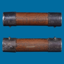 ๙ “ไม้รวกวัดกลางท่าเรือ+จารพิเศษ” ตะกรุดหลวงพ่อนอ ๙