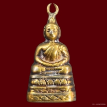 พระชัยทองคำปั้มอุดผงดำพระสังฆราช (แพ) วัดสุทัศน์ฯ