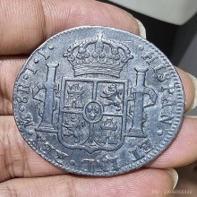 เหรียญเงิน 8 เรียลปี 1820 พระเจ้าเฟอร์ดินานด์ที่ 7 แห่งสเปน 