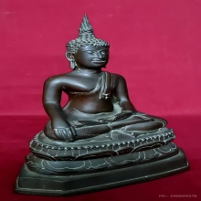 พระบูชาพระรัชกาล ยุคต้น 5 นิ้ว เนื้อแดง ตามุก ก้นดินไทย