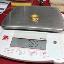 ตลับทองคำแท้ใส่เหรียญโชคดี หลวงพ่อเกษม 