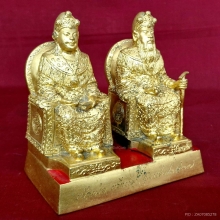 พระบูชาเจ้าพ่อเจ้าแม่ชุมแสง กะไหล่ทอง ขนาด 6 นิ้ว