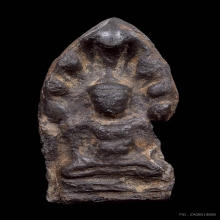 พระนาคปรก พิมพ์เข่าบ่วง เนื้อชินเงิน กรุวัดพระศรีฯ จ.ลพบุรี