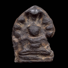 พระนาคปรก พิมพ์เข่าบ่วง เนื้อชินเงิน กรุวัดพระศรีฯ จ.ลพบุรี