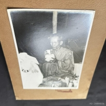 ภาพถ่ายหลวงพ่อโอภาสี อาศรมบางมด ขนาดบูชา กรุงเทพฯ พ.ศ. 249X