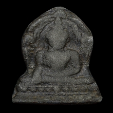 พระพุทธชินราชใบเสมา เนื้อชินเงิน กรุวัดใหญ่ พิษณุโลก