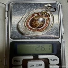 เบี้ยแก้ พระมหาสุรศักดิ์  ตอกโค๊ด จารย์เต็มๆ หุ้มทองคำแท้ 