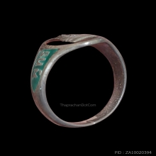 แหวนรูปไข่เนื้อเงินลงยา ลพ.โสธร ปี 2503