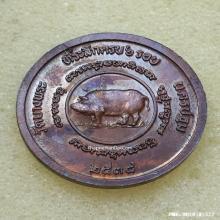 เหรียญกลมหลังหมู หลวงพ่อเปิ่น วัดบางพระ ปี 38