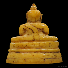 งาแกะเก่าพระพุทธ บรรจุตะกรุดทองคำ