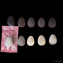 พระปิดตาหลังยันต์ดวงเล็ก สมเด็จญาณสังวรเจริญ วัดบวรฯ ปี 2523