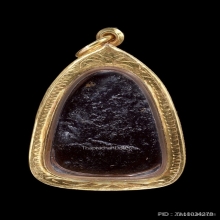 พระกลีบบัว หลวงปู่สุข วัดปากคลองสำโรง เนื้อผงคลุกรัก