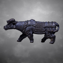 วัวธนูทรงเครื่อง หลวงพ่อแสนเมือง วัดท่าแหน ปี2524