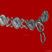 สร้อยข้อมือห่วงคู่หัวนะโม พ่อท่านคล้าย พร้อมจี้