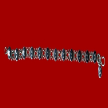 สร้อยข้อมือห่วงคู่หัวนะโม พ่อท่านคล้าย พร้อมจี้