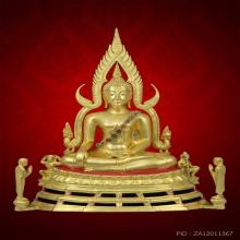 พระพุทธชินราช วัดท่ามะปราง ปี 2516 หน้าตัก 9 นิ้ว ปิดทอง