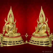 พระพุทธชินราช วัดท่ามะปราง ปี 2516 หน้าตัก 9 นิ้ว ปิดทอง