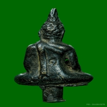 พระยอดธงหล่อโบราณ หลวงปู่เจี๊ยะ วัดป่าฯ ปี2538