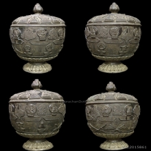 ครอบน้ำมนต์มงคลเก้าหลวงพ่อแฉ่งพิธีวัดชนะสงครามปี2484ครบชุด