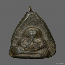 ปิดตาเนื้อตะกั่วหลวงปู่เจียวัดกำแพง