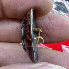 เหรียญเข็มกลัดคณะแพทย์-ศิริราช เงินลงยาตอกเลข สวยแชมป์