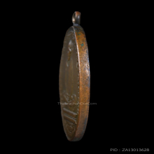 เหรียญรูปไข่หลวงพ่อเดิม วัดหนองโพ ปี 2482 พิมพ์ดอกจันทร์โค้ง