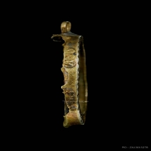 เหรียญหัวแหวนหน้าเม็ดแตง หลวงปู่ทวด กะไหล่ทอง ปี2506