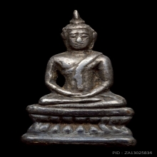 พระเงินนั่งลอยองค์ กรุวัดราชบูรณะ จ.อยุธยา เนื้อเงิน