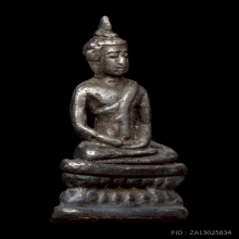 พระเงินนั่งลอยองค์ กรุวัดราชบูรณะ จ.อยุธยา เนื้อเงิน