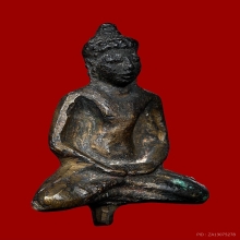 พระภูทราวดี หล่อโบราณ เนื้อสำริดแก่ทอง 