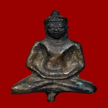 พระภูทราวดี หล่อโบราณ เนื้อสำริดแก่ทอง 