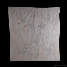 ผ้ายันต์ม้าเสพนางครูบาต๋า วัดบ้านเหล่า จ.เชียงใหม่ ปี2518