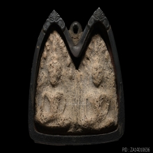 พระขุนแผนพลายคู่ กรุวัดบ้านกร่าง ( อกครุฑ )