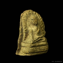 พระรอดแสงตา กรุวัดมหาวัน จ.ลำพูน เนื้อดินสีพิกุล ปี2470