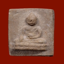 คุณแม่ชีบุญเรือน พระพุทโธ สี่เหลี่ยมหลังยันต์ อุตทังอัดโธ