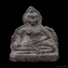 พระปางมารวิชัย เนื้อชินเงิน กรุวัดอาวาสน้อย จ.กำแพงเพชร