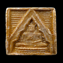 พระผงของขวัญรุ่น 3 หลวงพ่อสด วัดปากน้ำ ปี 2499 พิมพ์ตื้น