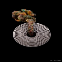 ตะกรุดลูกอมโลกธาตุ หลวงปู่ใจ วัดเสด็จ เนื้อเงิน