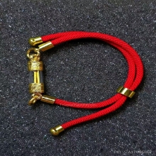 ตะกรุดทองคำแท้ หลวงพ่อคูณ 2ดอก เลี่ยมตะกรุดข้อมือ