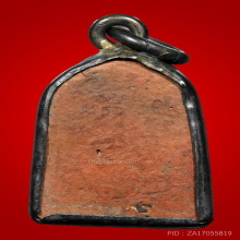 นางกวักเนื้อดิน เลี่ยมเงิน