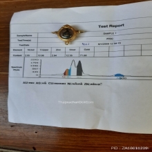 หัวนะโมพ่อท่านคล้ายยุคแรกเนื้อเงินลงถมทอง เลี่ยมทองดีน่าบูชา