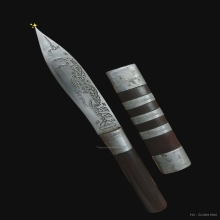 มีดหลวงพ่อกวย ศิลป์นางลือ 7