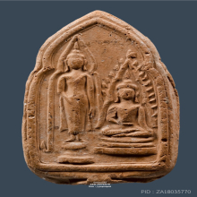 พระชินราชหลังพระสองพี่น้อง กรุบางยี่หน สุพรรณบุรี