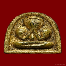 พระปิดตาเจ้าคุณศรีวัดอ่างศิลานักกล้ามใหญ่ปิดทองปี 2506