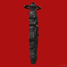 เหรียญเสมาหลวงพ่อวัดบ้านแหลม เนื้อฝาบาตร รมดำ ปี2514 