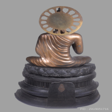 พระบูชาเชียงแสนประยุกต์ ปี 2529 ขนาด 9 นิ้ว ลพ เกษม เขมโก