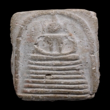 พระผงกระดูกผีพระอาจารย์หนู วัดโพธิ์ พิมพ์สมเด็จ 7 ชั้น 