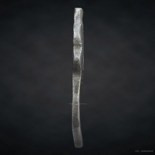 เหรียญหลวงพ่อกลั่น วัดพระญาติ รุ่นแรก พิมพ์ขอเบ็ด เนื้อเงิน