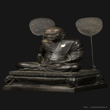 พระบูชาหลวงพ่อเงิน วัดท้ายน้ำ ปี2548 ฐานช้าง ขนาดบูชา 9 นิ้ว